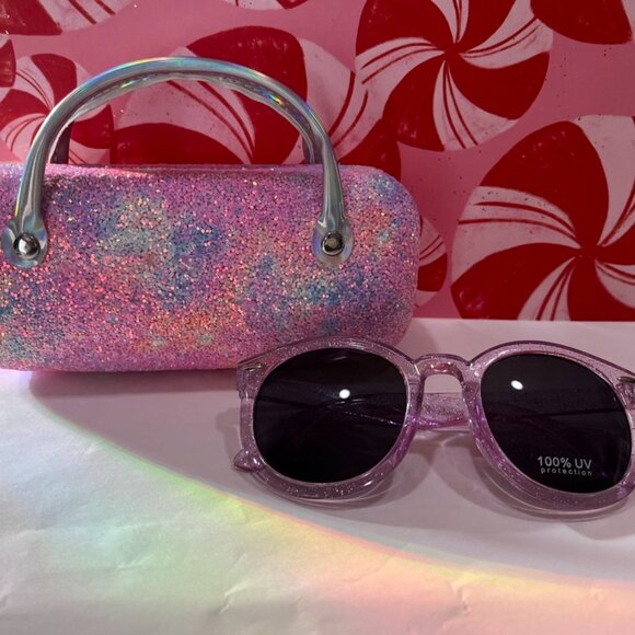 Capelli New York Girl’s 2-Piece Rainbow Sunglasses & Hardcase Set + Bonus Sky-Bl - Picture 5 of 13